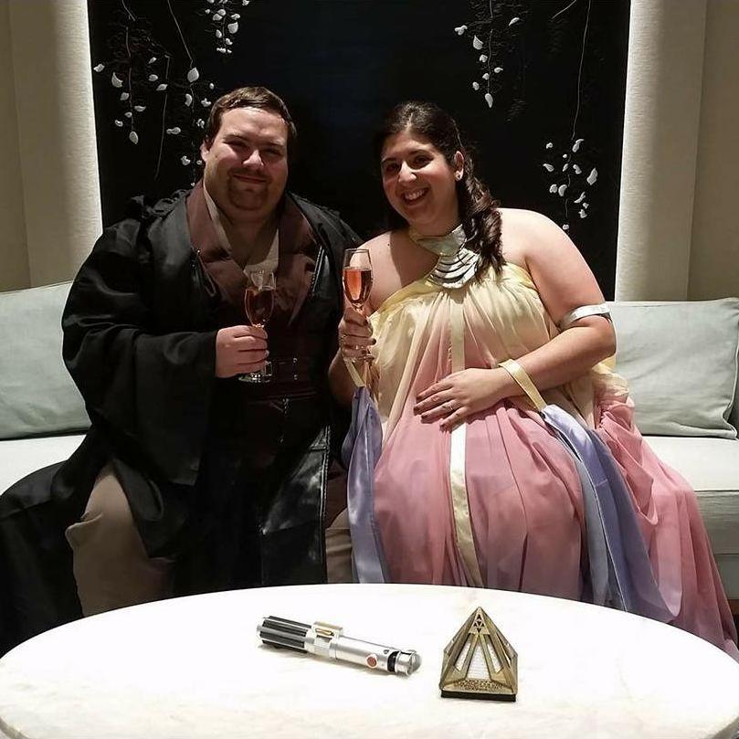 This was moments after our engagement. Crew members offered us sparkling wine to celebrate.