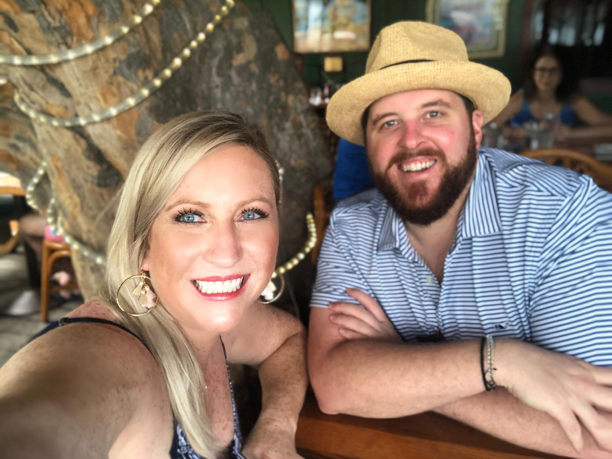 Annual Christmas Eve lunch at Buzzes!  Kaley had no idea Nate was going to propose just a few hours later!