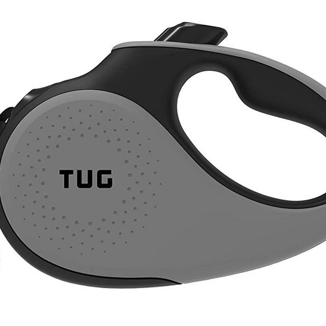 TUG 360° Tangle-Free, Heavy Duty Retractable Dog Leash with Anti-Slip Handle; 16 ft Strong Nylon Tape/Ribbon; One-Handed Brake, Pause, Lock