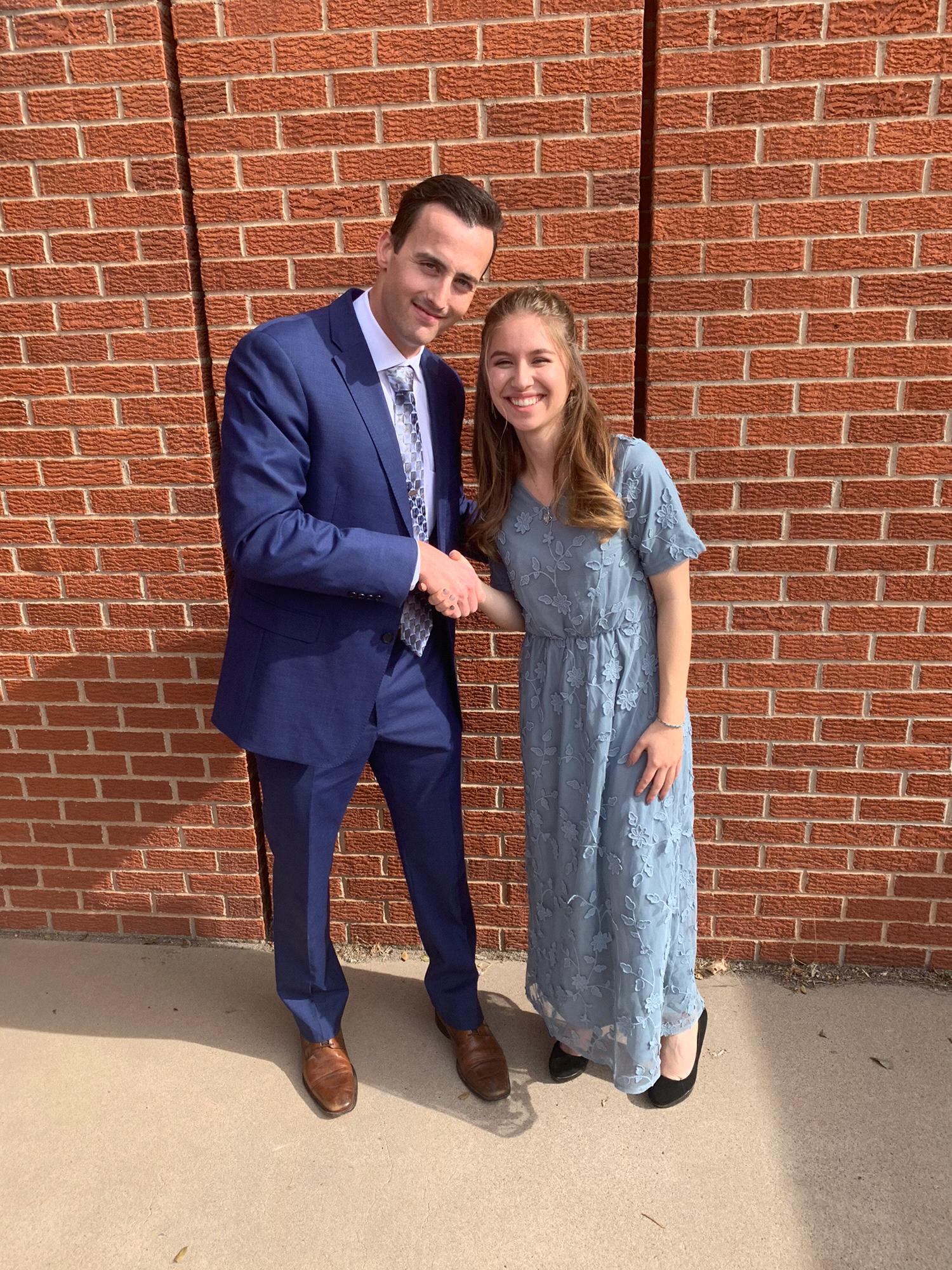 Goofing around at a friend's wedding