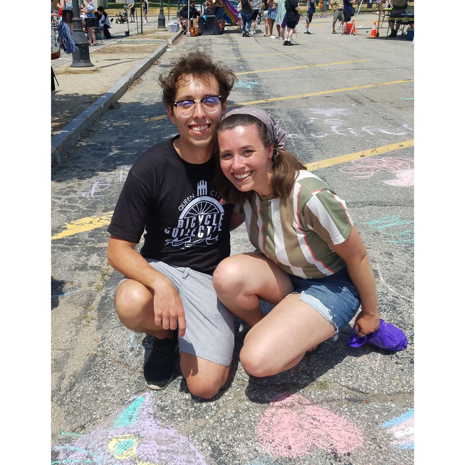 Our first photo together after we became an "official" couple