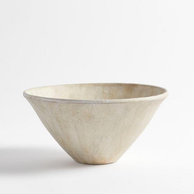 Artisan Studio Vase, Large Bowl, Natural