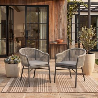 Nicolo Outdoor Rope Chair, Set of 2