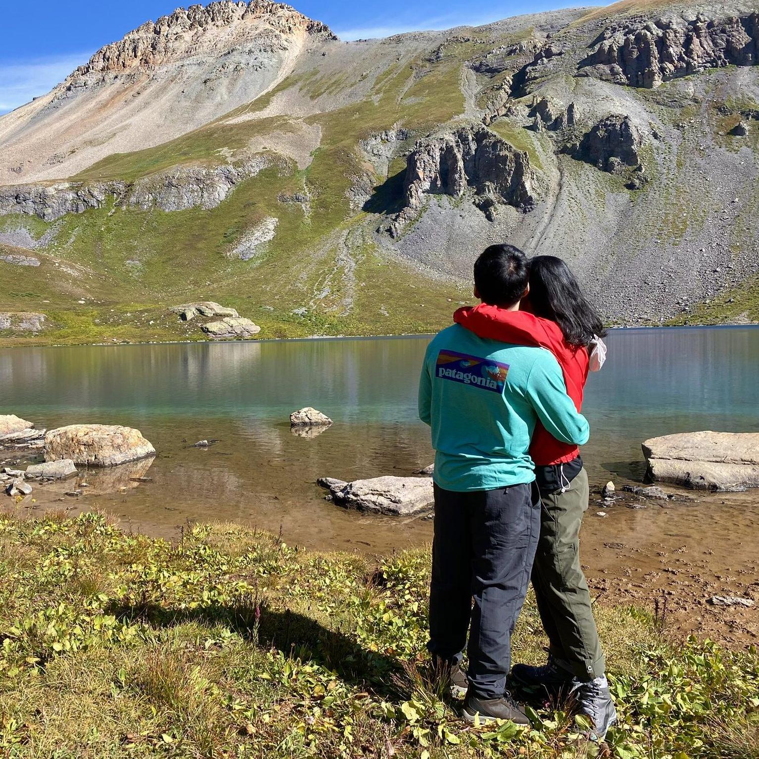 Looking at Ice Lake in Colorado.