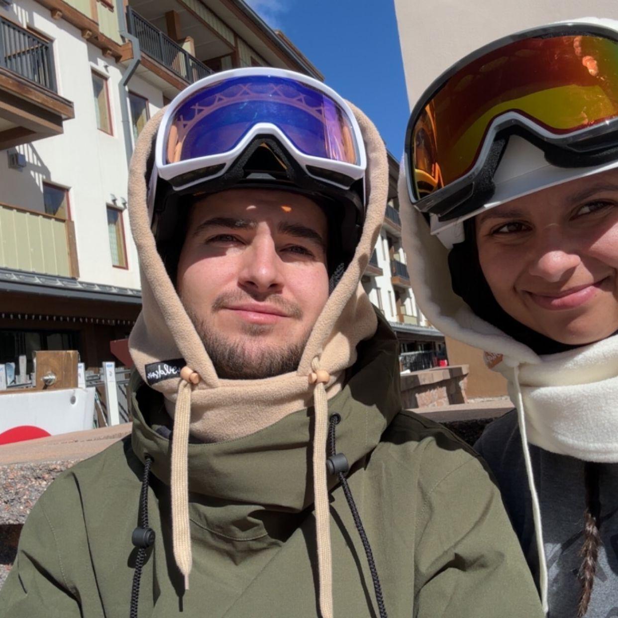 Our first time going ski/boarding together
