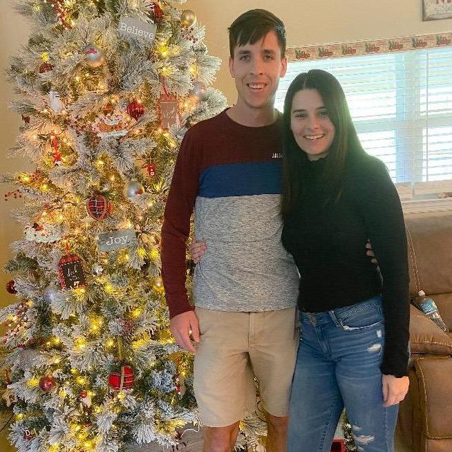 This photo was taken on our second Christmas as a couple.