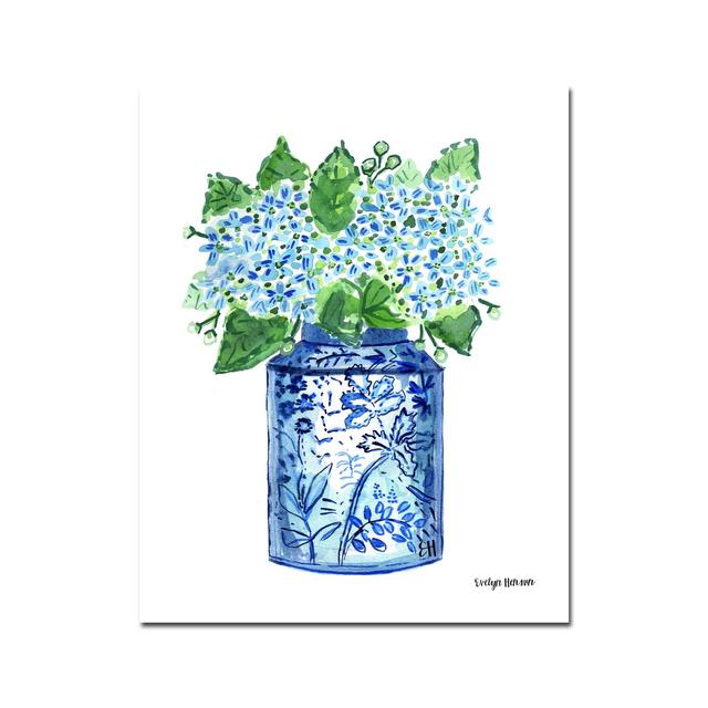 The "Happy Blue Hydrangeas" Fine Art Print
