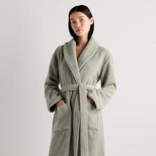 Turkish Cotton Terry Robe - Sage, M