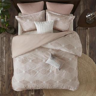 Ellipse Cotton Jacquard 3-Piece Comforter Set