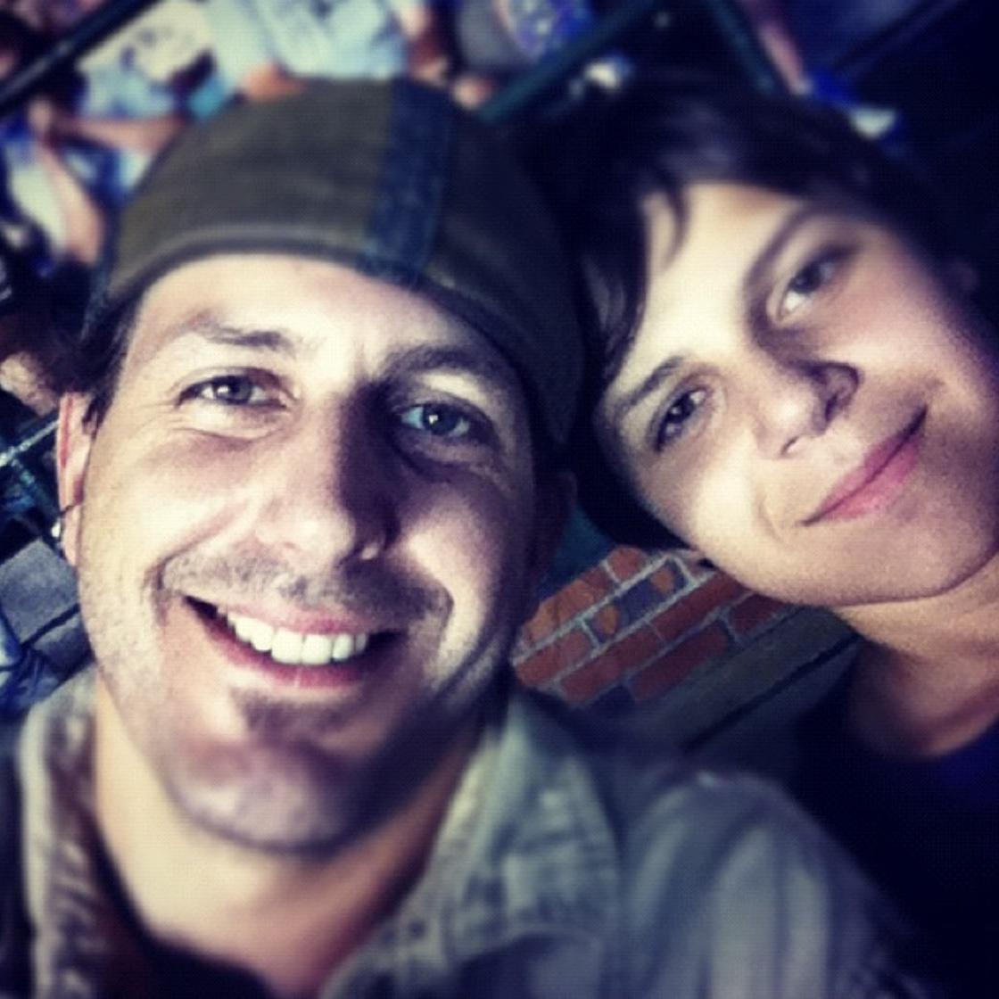 Macklin + Gabe at a Cubbies game