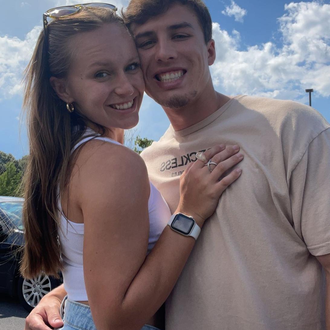 August 2022 - Hannah and Logan celebrated their one-year anniversary by meeting in the middle between Furman University and Milligan University in Asheville, NC!