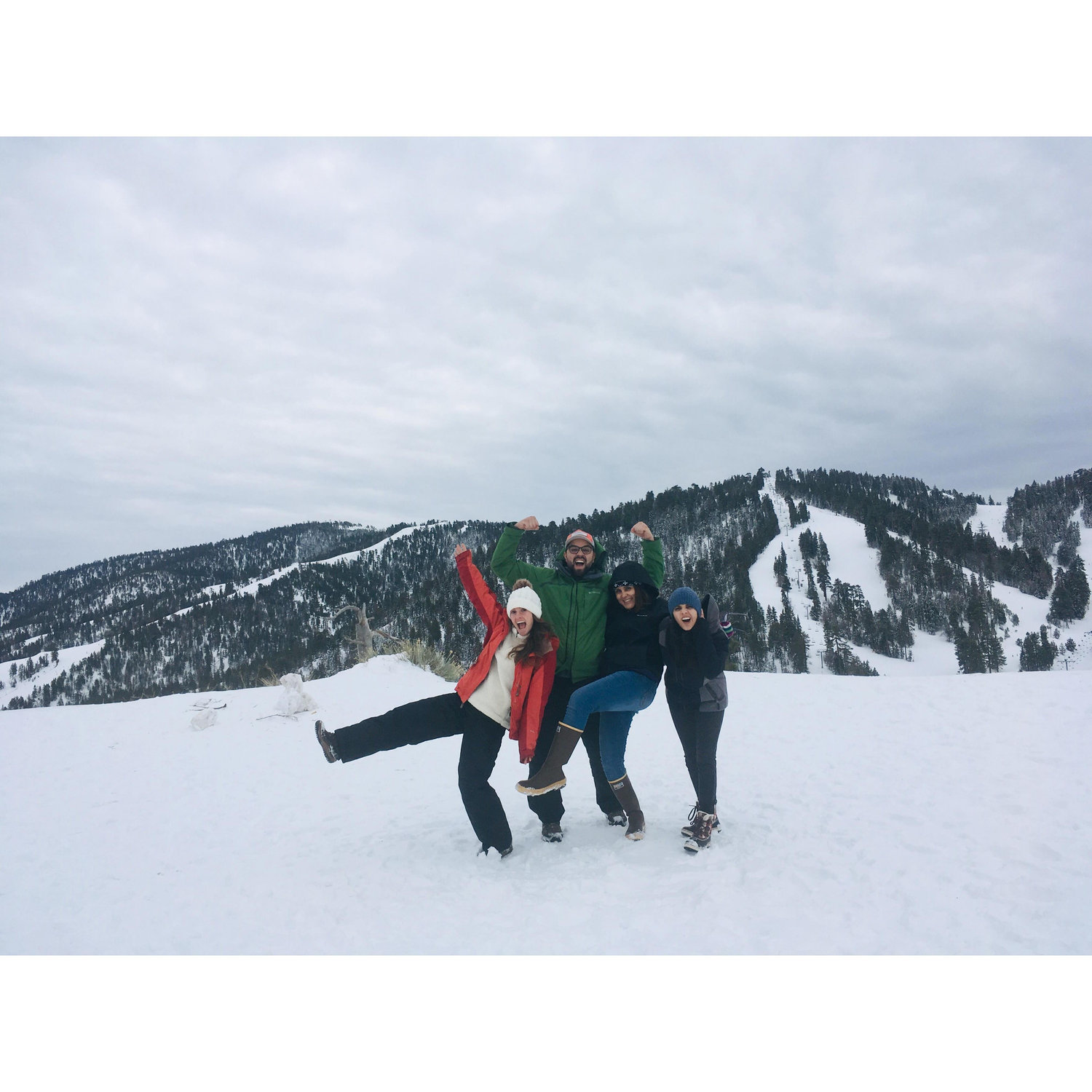 Out sledding with Daniel, his sister Gaby, and good pal Priscilla!