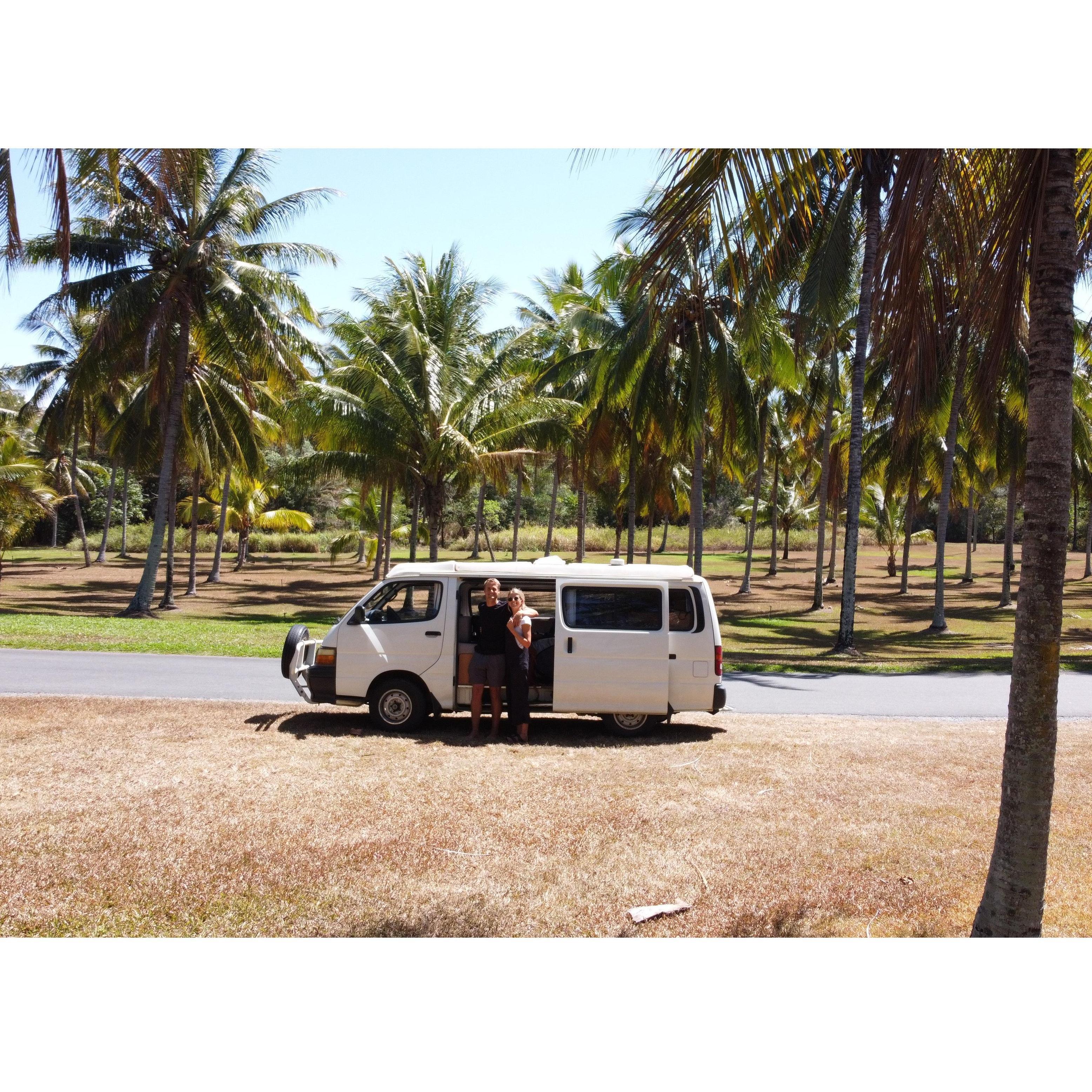 The first "home" we bought. Bruce, a 2003 Toyota Hiace, was our home/car while travelling Australia. He was named after the shark in Finding Nemo.