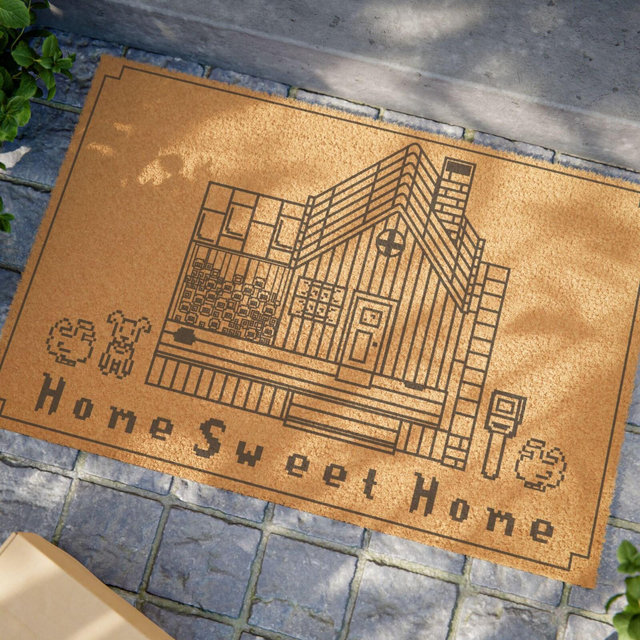 Stardew Valley Home Sweet Home Door Mat | Stardew Home Decor | Stardew Game Merch | Pelican Town Stardew Rug