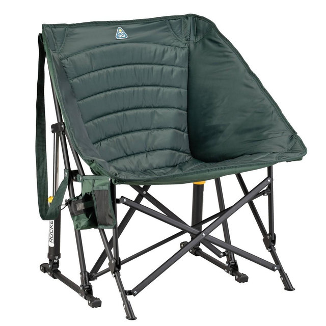 GCI Outdoor Puff Rocker Insulated Rocking Outdoor Portable Camping Chair - Hunter
