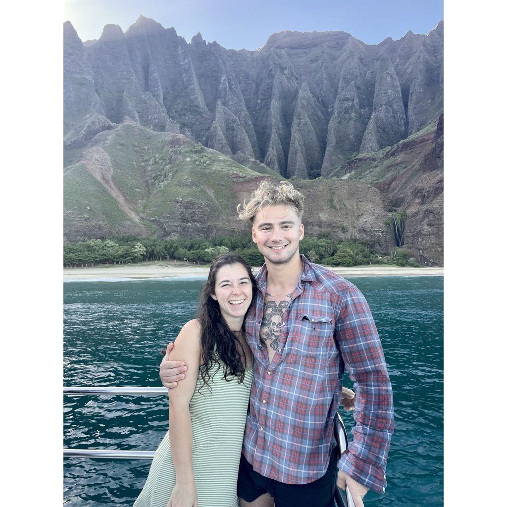 The Nā Pali Coast in Kauai - best. date. ever.