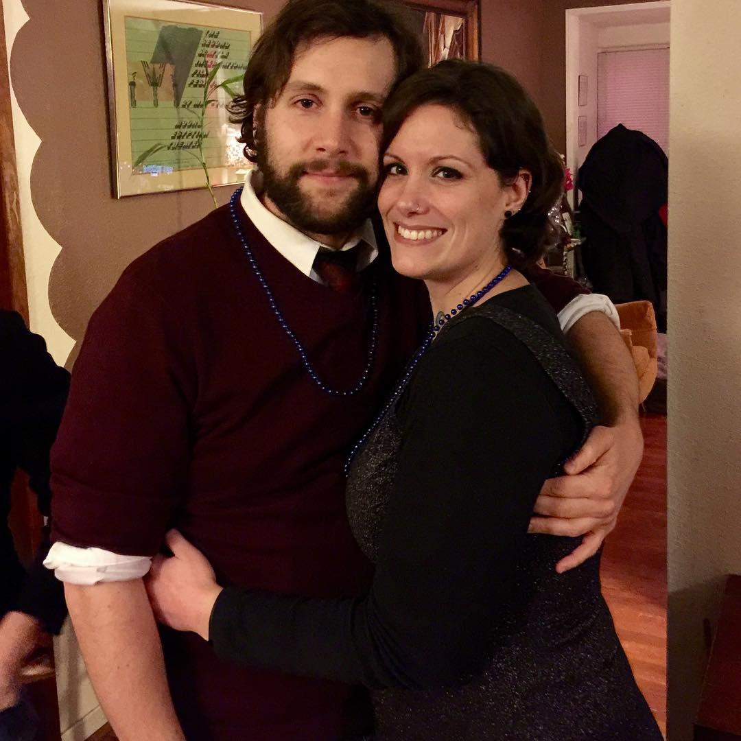 New Years Eve 2016. Our first new years eve together. At our best friend Jen's NYE party.