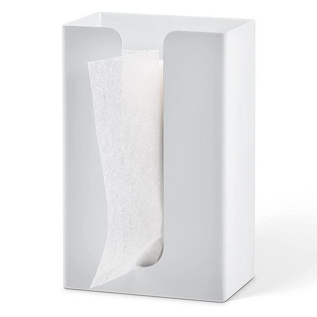 SUBEKYU Magnetic Dryer Sheet Holder for Laundry Room,Iron Dryer Sheet Dispenser for Laundry Storage Containers and Decor, Clear Dryer Sheet Box for Kitchen