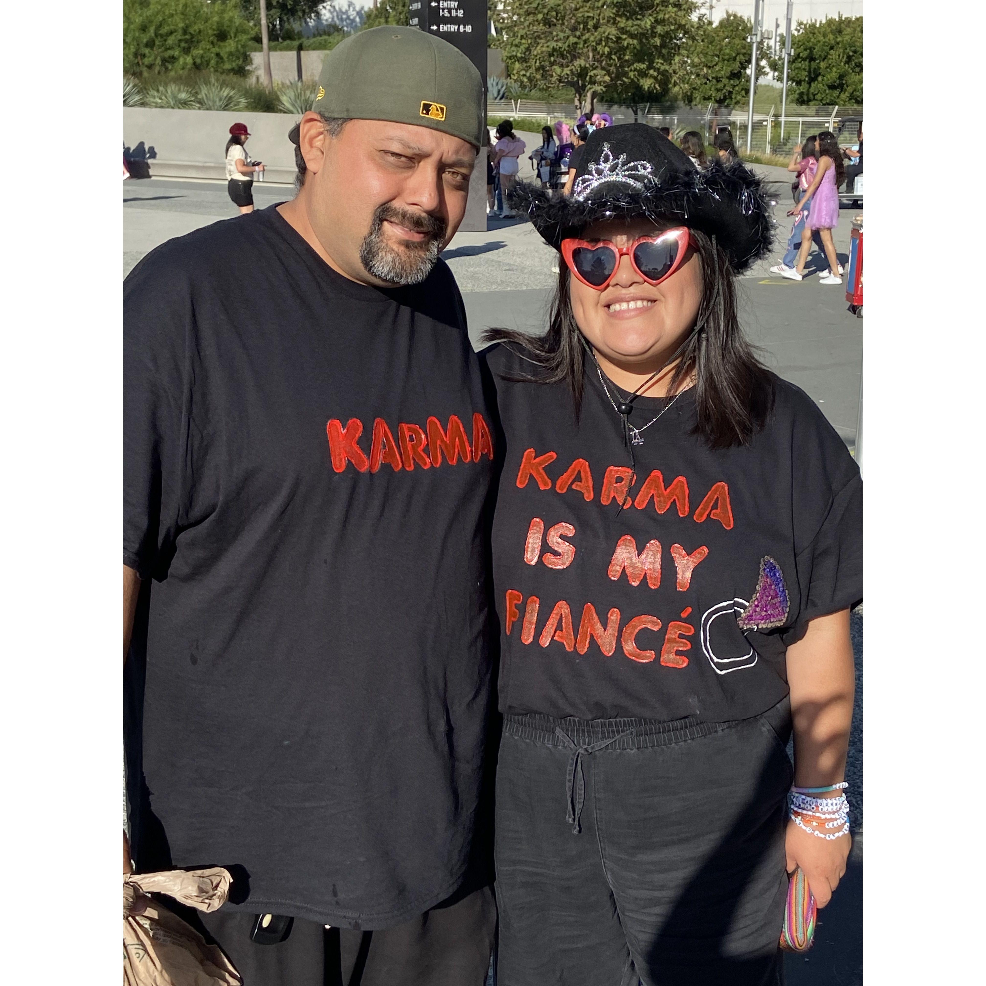 At the recent Taylor Swift Era's Tour show in Los Angeles.