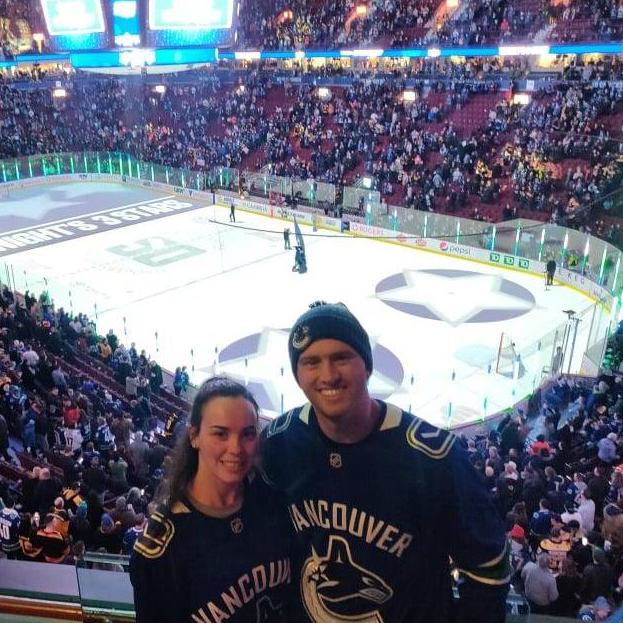 1st NHL game together 2020