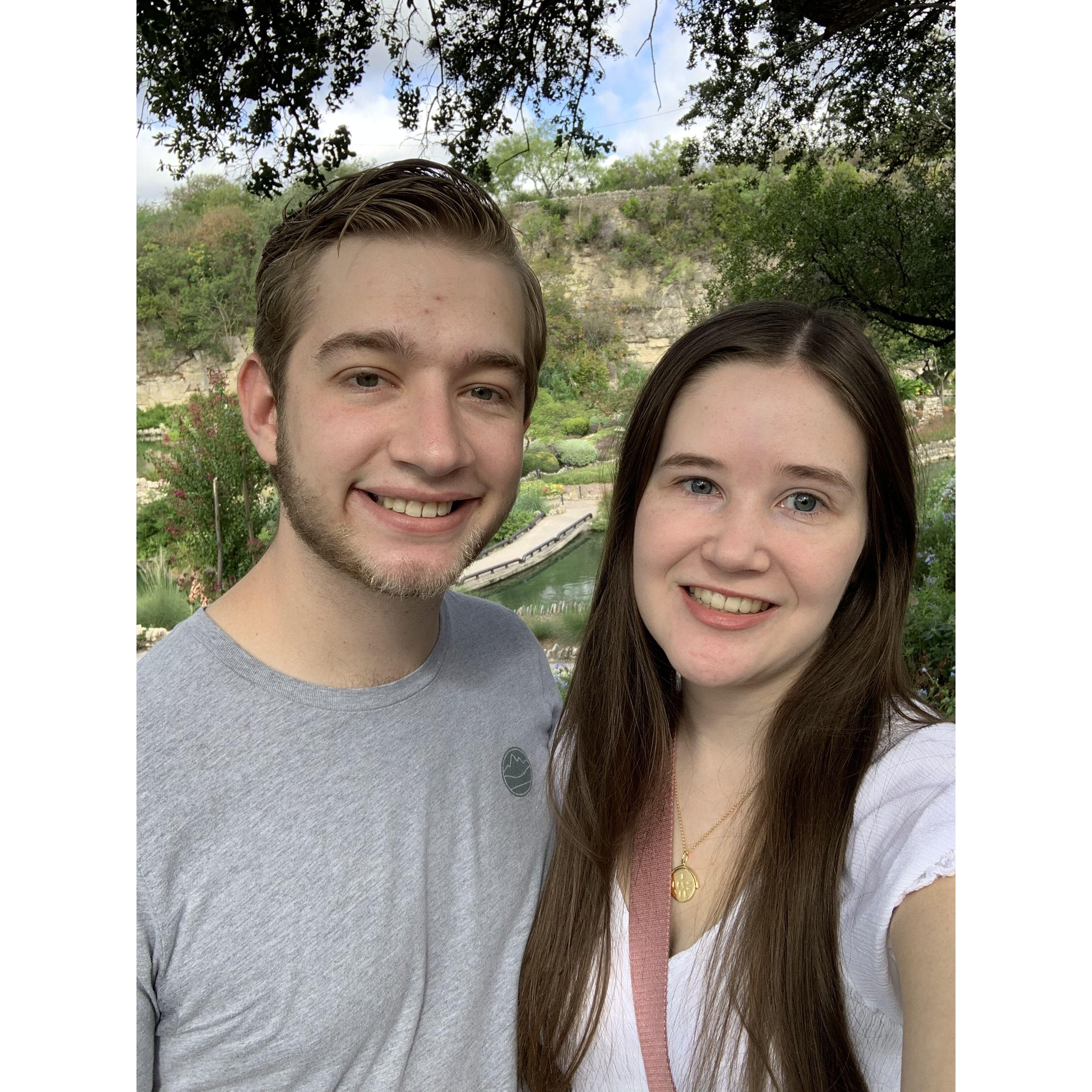 At the Botanical Gardens in San Antonio