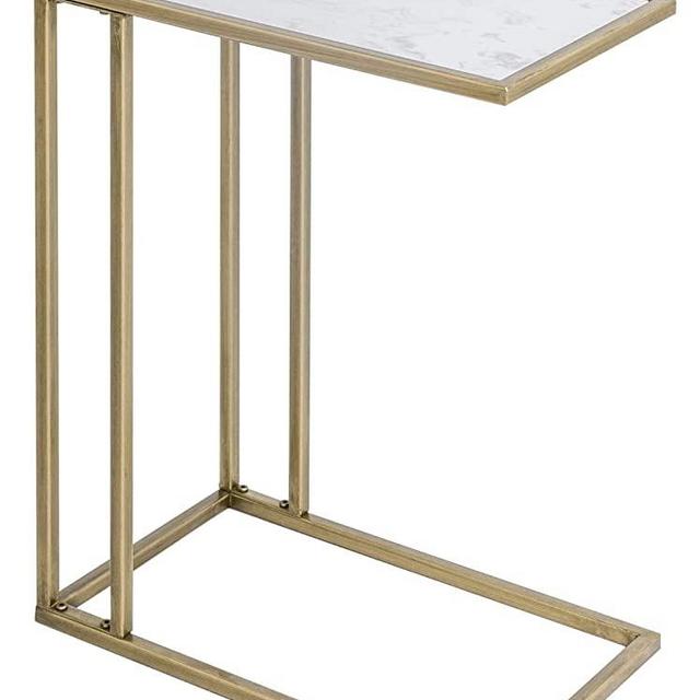 Marble Sofa Laptop C Shaped Couch Side Table for Coffee Sofa Living Room Bedroom