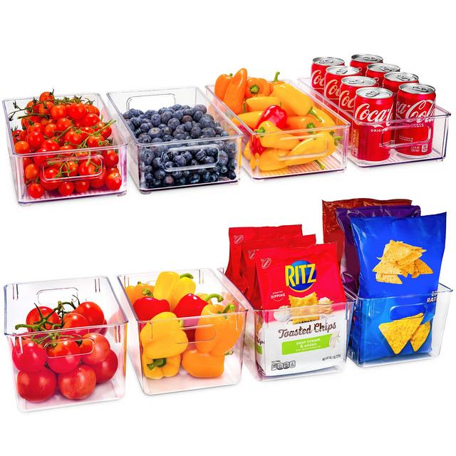 Set Of 8 Pantry Organizer Bins