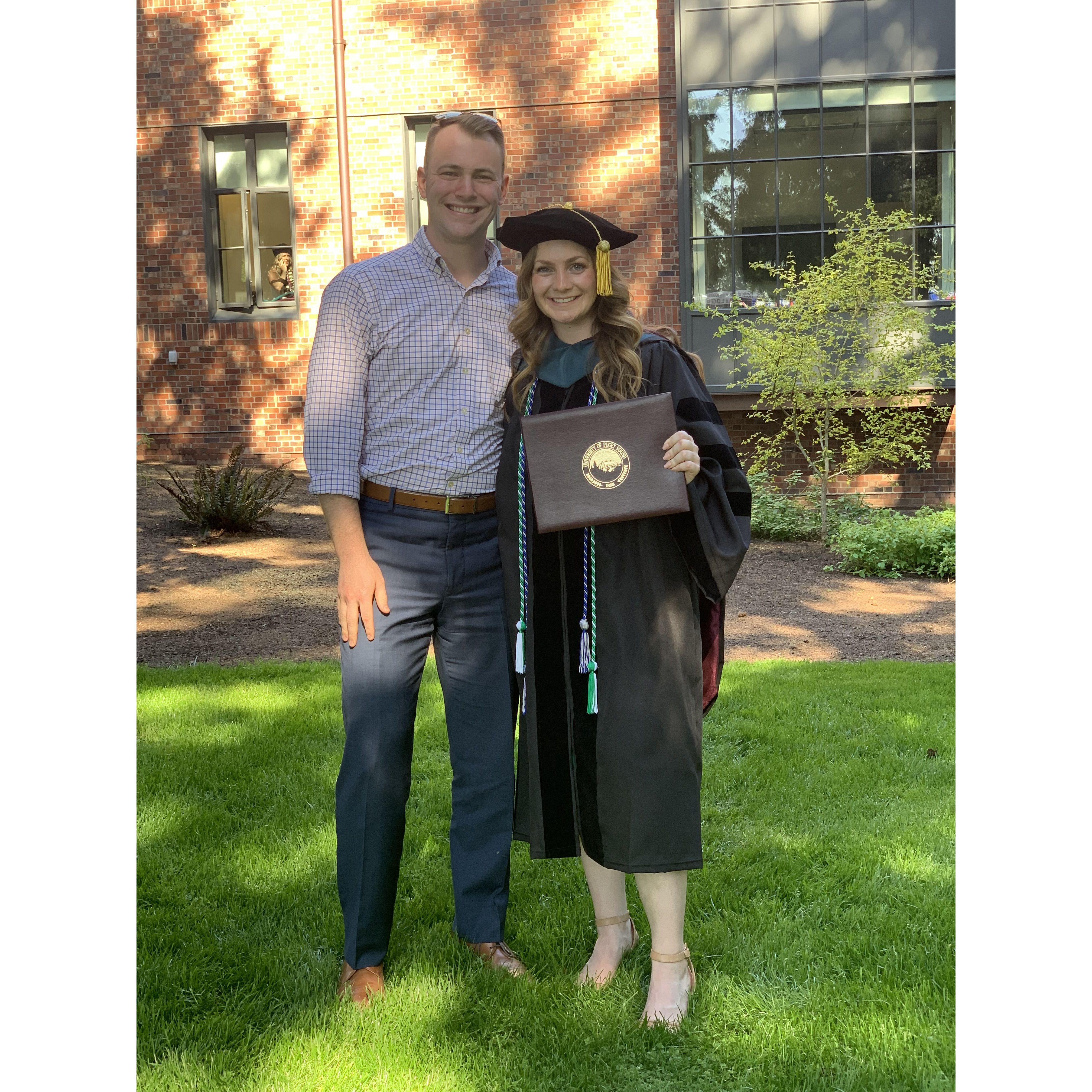 Noelle's graduation from University of Puget Sound with her doctorate in Occupational Therapy (May 2023)