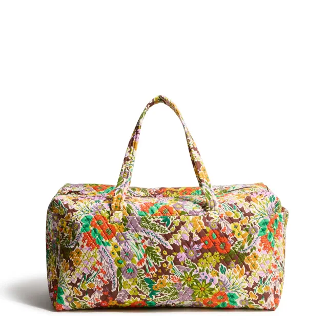 Vera Bradley Women's Outlet Cotton XL Travel Duffel Evening Garden