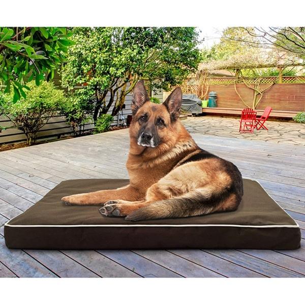 FurHaven Water-Resistant Deluxe Indoor/ Outdoor Orthopedic Pet/ Dog Bed