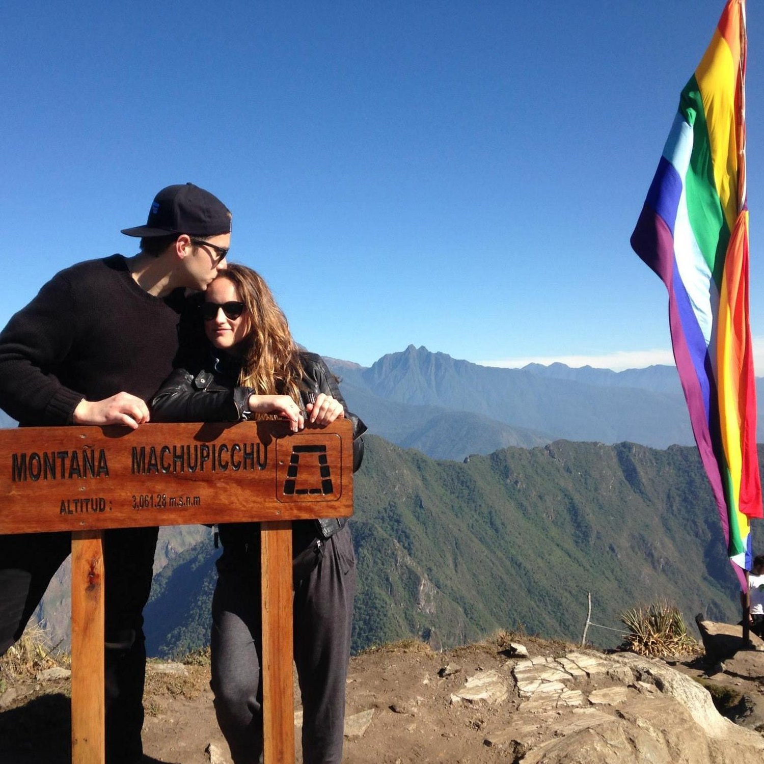 After hiking Machu Picchu.