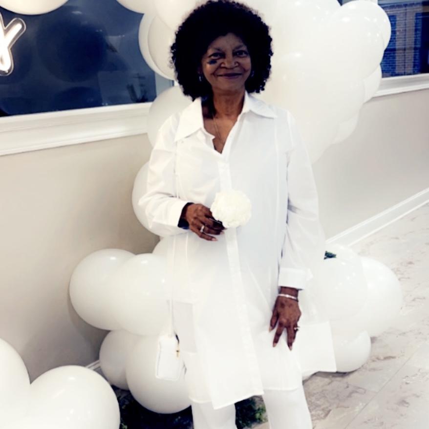 All white