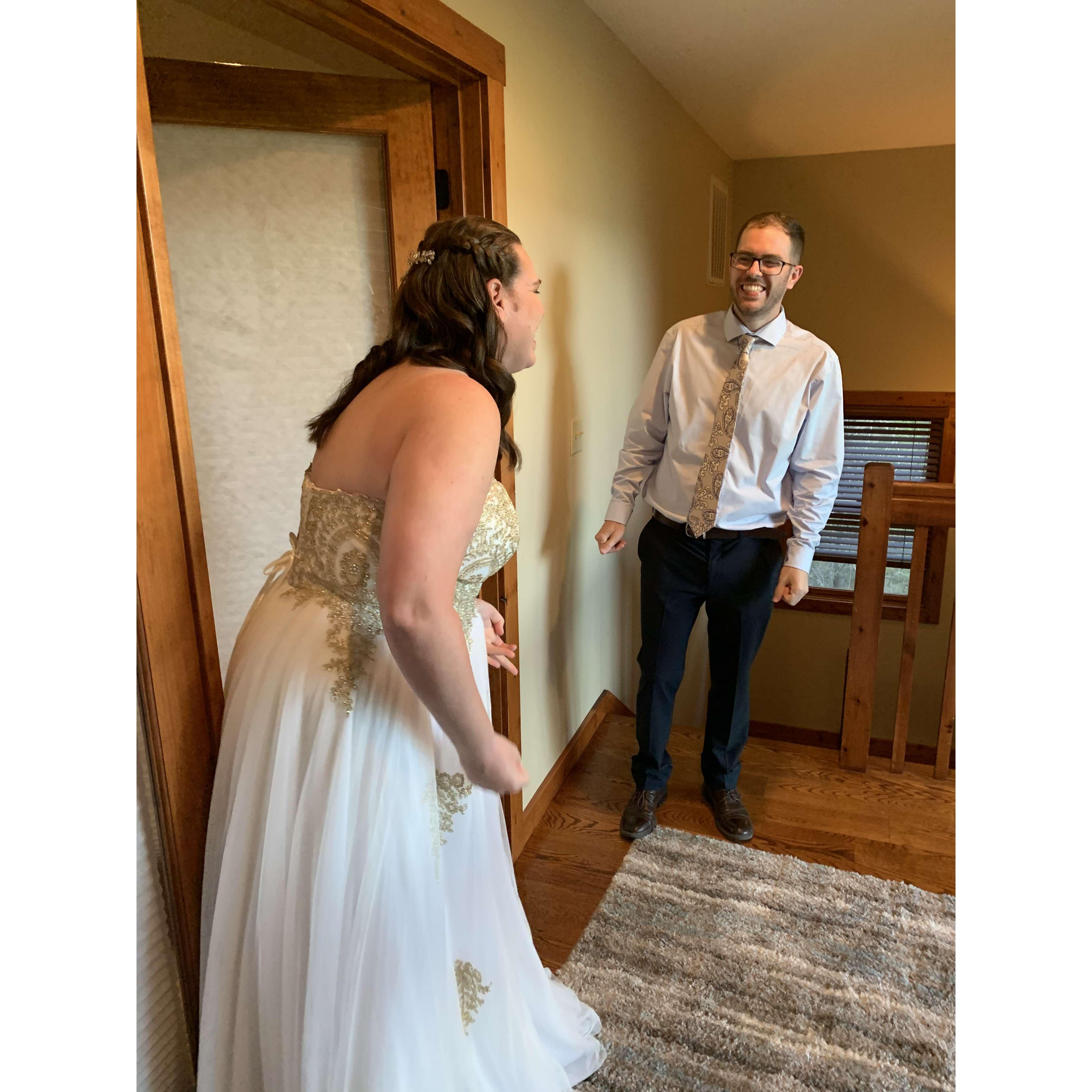 First look excitement!