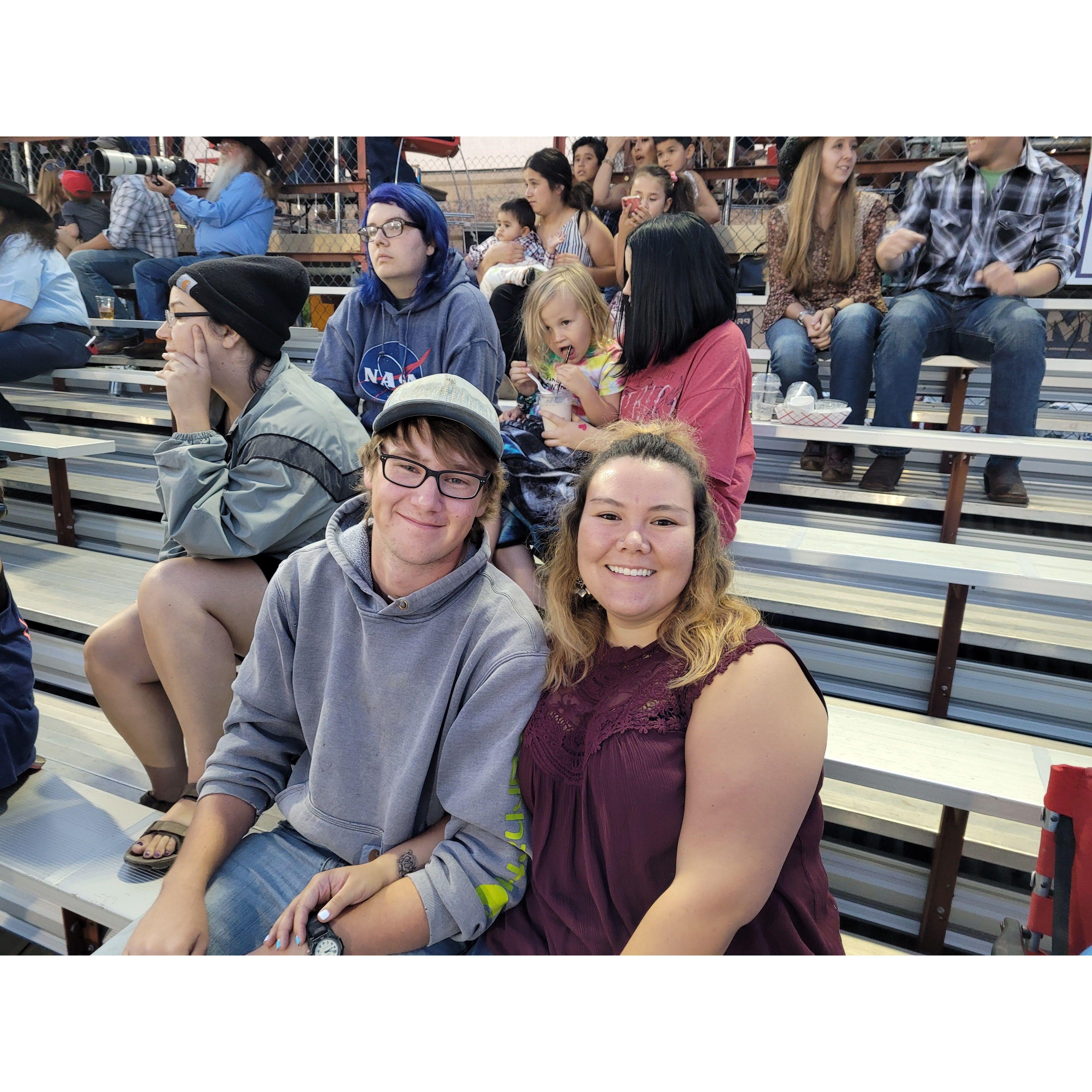 One of our first ever rodeo dates.