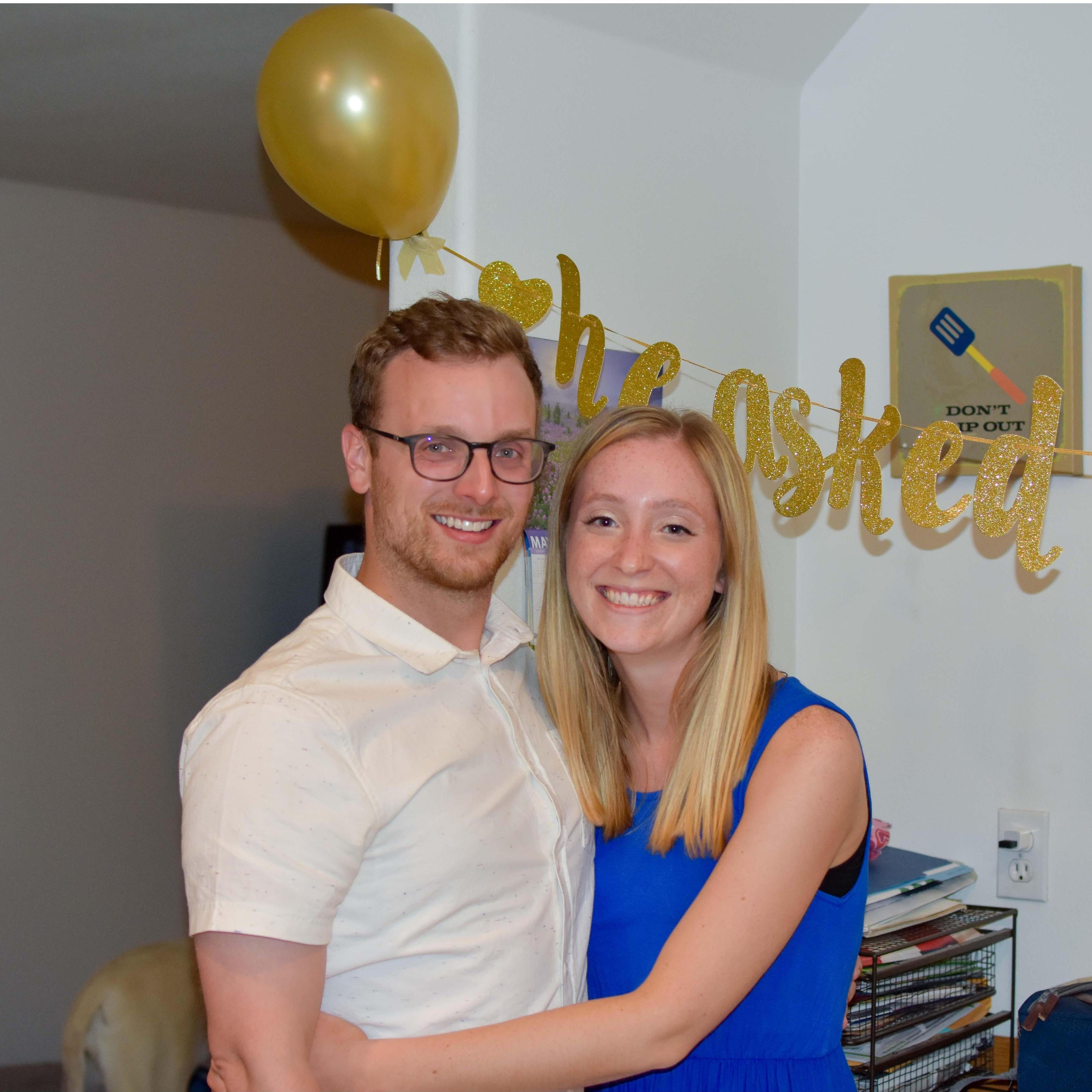 James and Katherine's engagement party, 2019