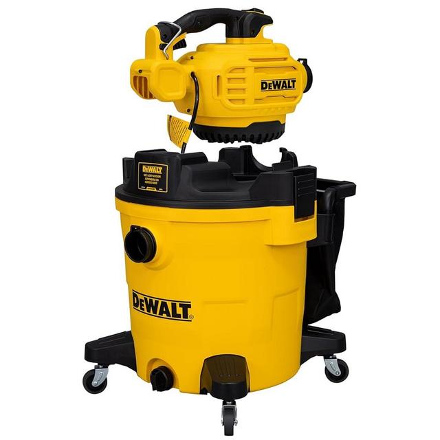 DEWALT Shop Vacuum Wet and Dry Vac with Detachable Leaf Blower, 3 in 1 Heavy Duty Wet Dry Vacuum Cleaner 12 Gal for Home, Garage, Car, Workshop, Jobsite, Lawn Care, Yard, Patio, 5.5 Peak HP, DXV212P