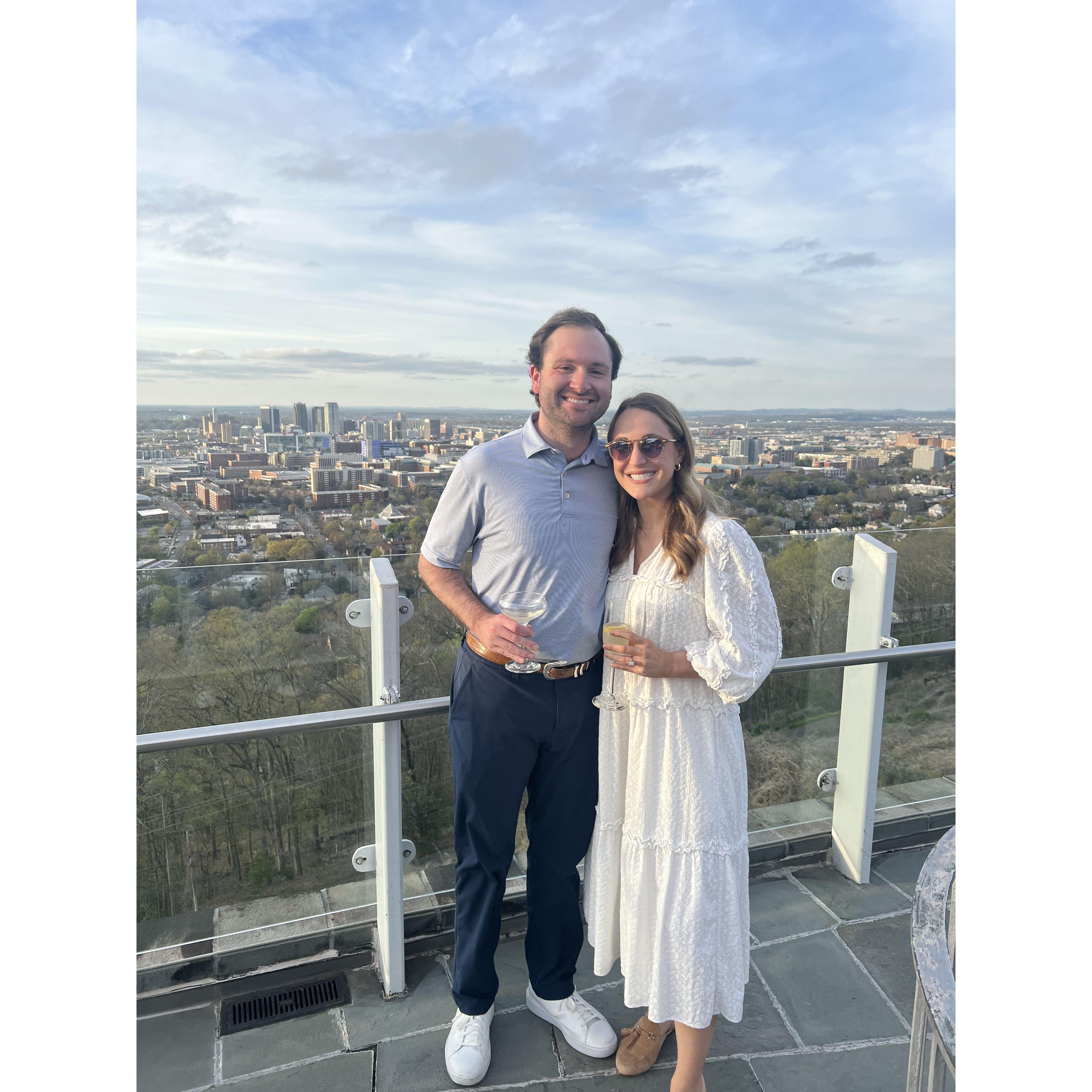 Celebrating after wedding dress shopping