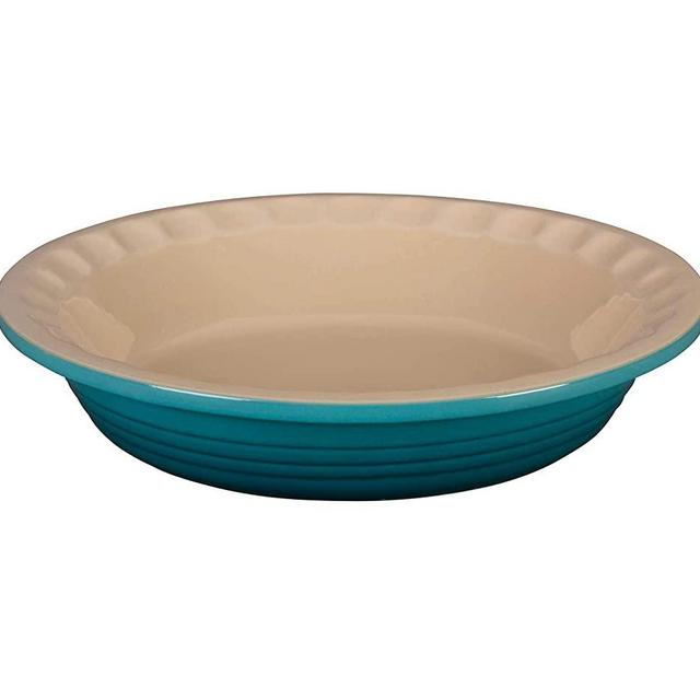 Le Creuset Stoneware Pie Dish, 9", Caribbean