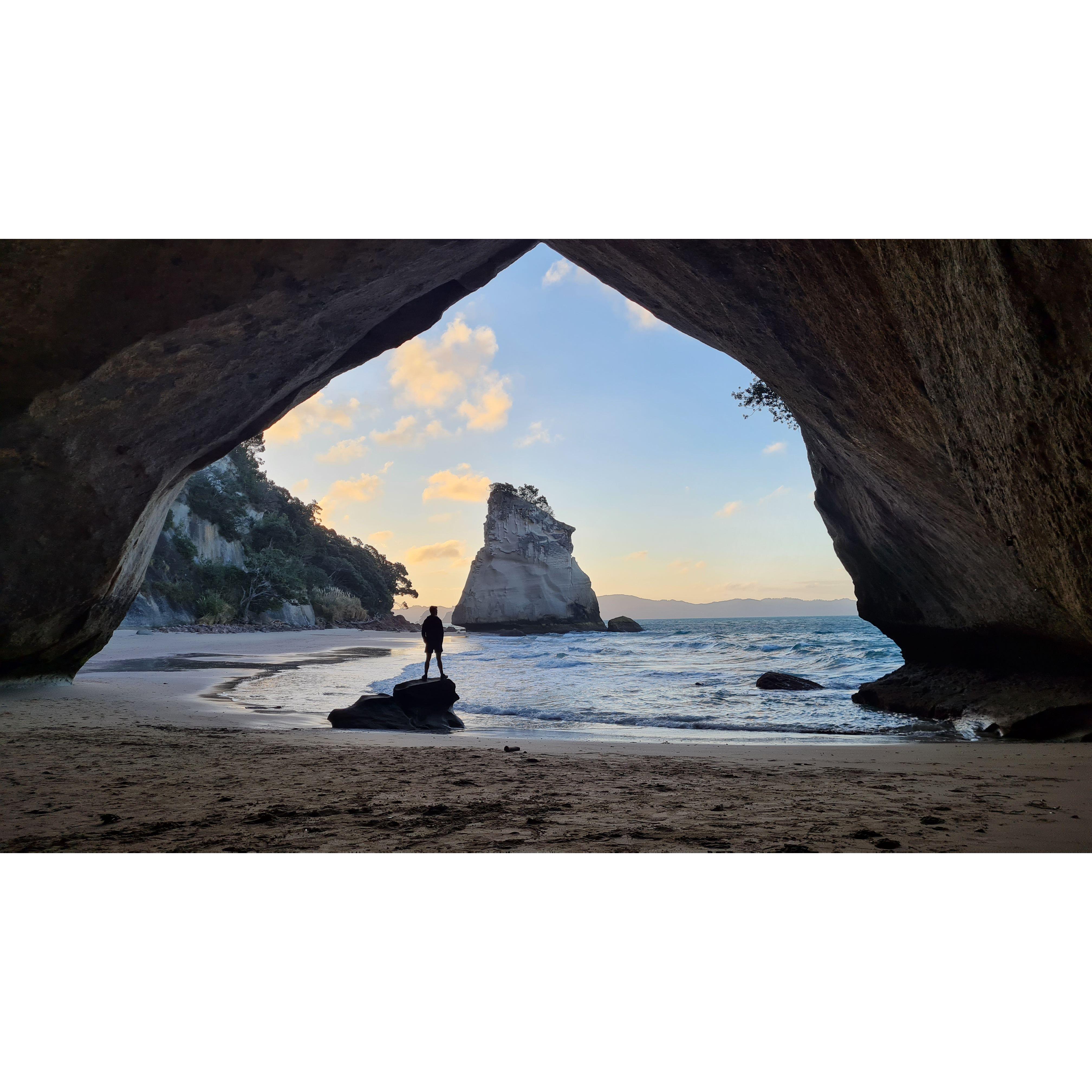 Cathedral cove up on the Coromandel Peninsula