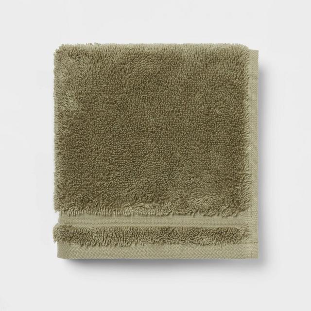 Antimicrobial Washcloth Olive Green - Total Fresh