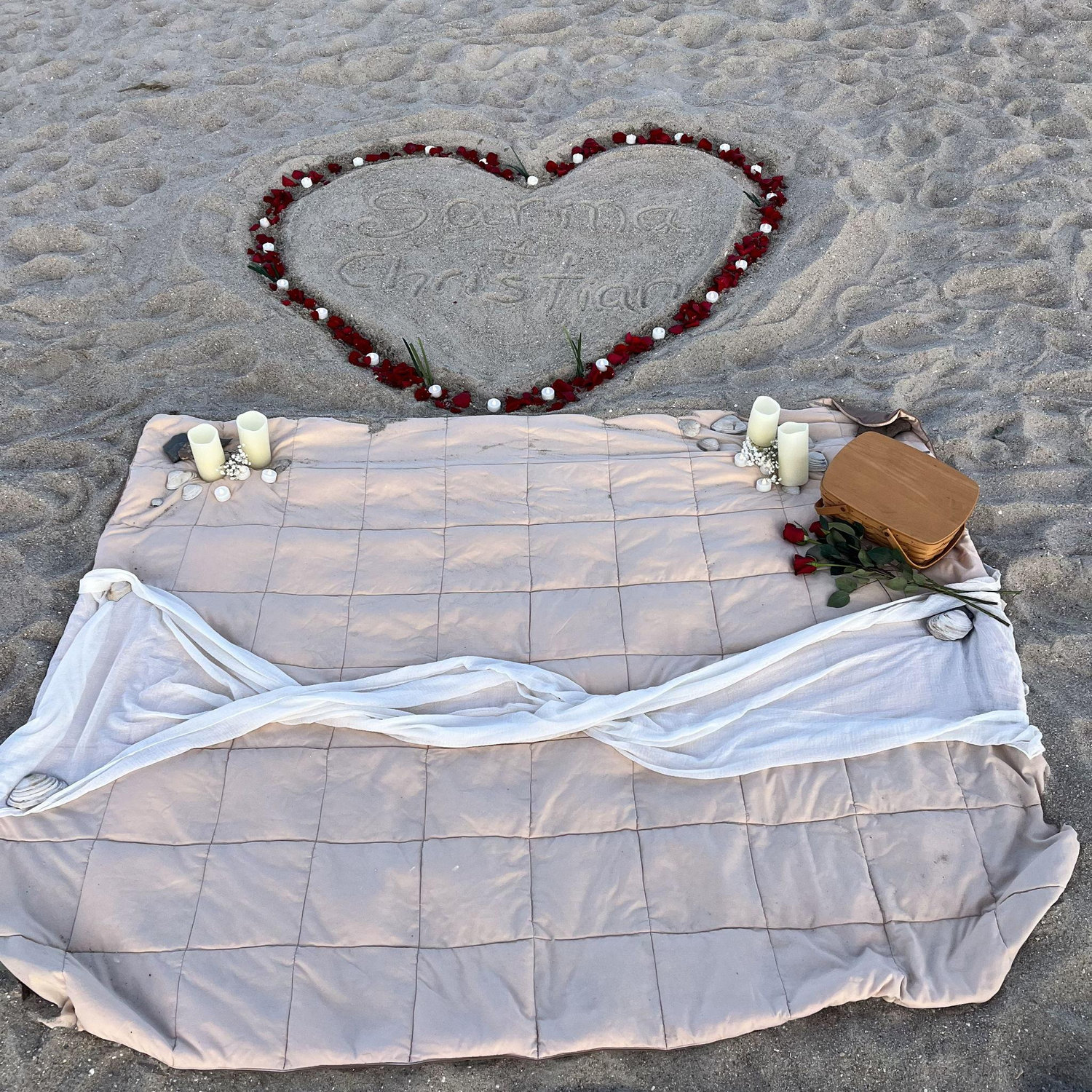 Proposal time at Point Pleasant Beach! 4.12.26