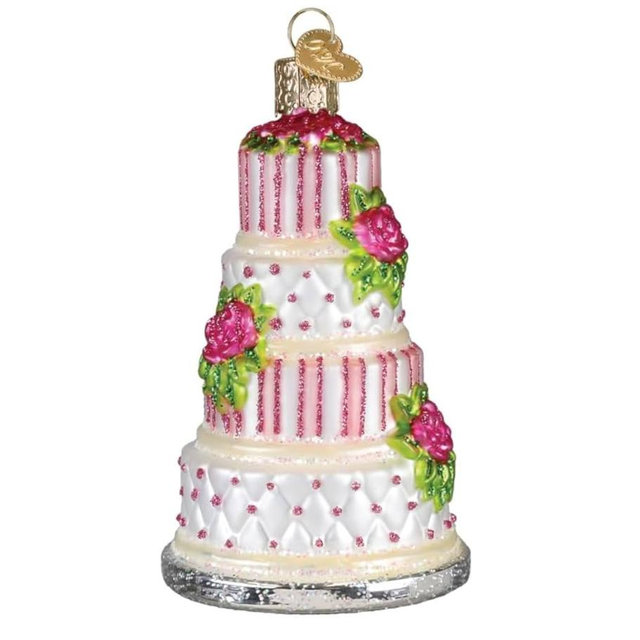 Old World Christmas Ornament Wedding Cake