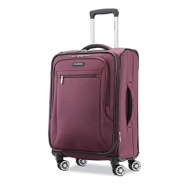 Samsonite Ascella X Softside Expandable Luggage with Spinner Wheels, Plum, Carry-On 20-Inch