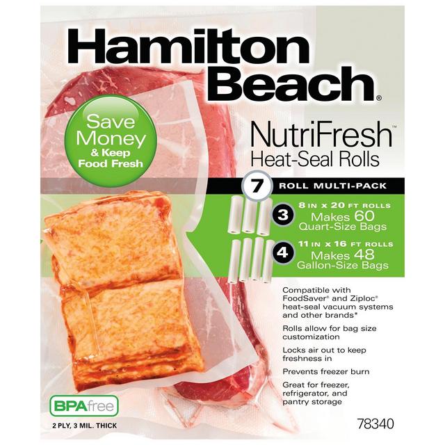Hamilton Beach NutriFresh Heat-Seal Roll Multi-Pack - 7 Rolls