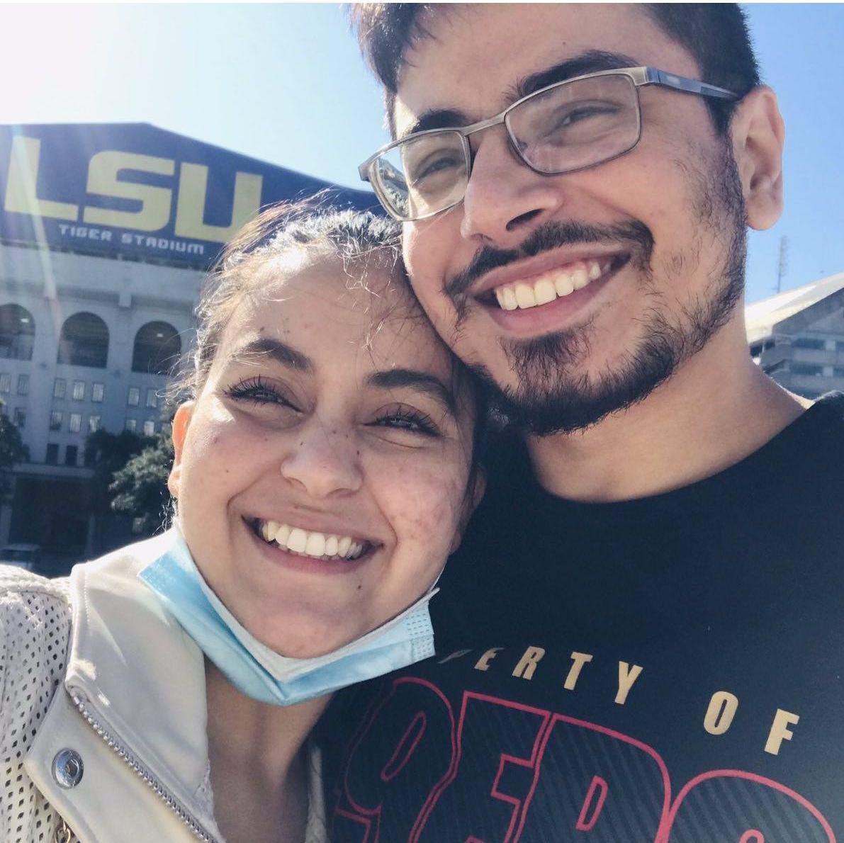 2020 - When Pujjal first visited Louisiana to meet Jyoti during COVID.