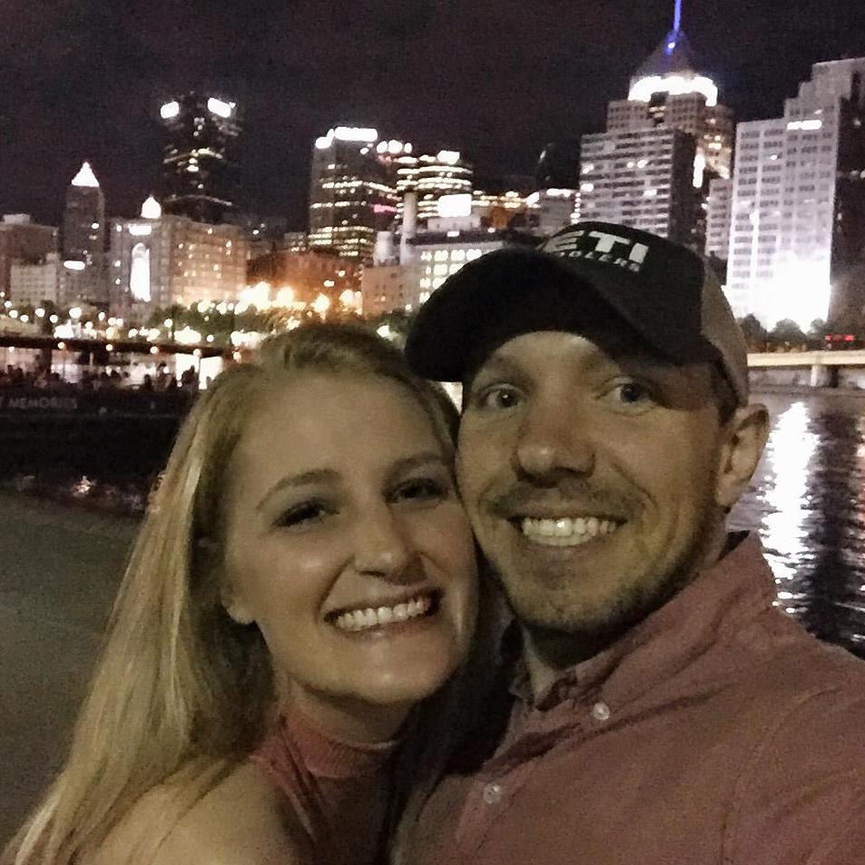 When Danielle was visiting in Pittsburgh, they had a date night in downtown Pittsburgh and it was beautiful.