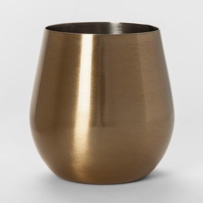 Stainless Steel Wine Glass 18oz Gold - Threshold™
