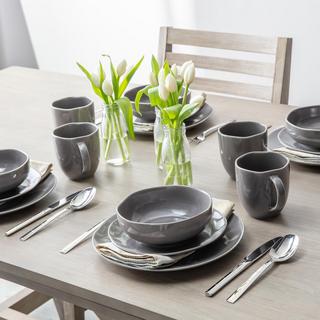 Modern Classic 16-Piece Dinnerware Set, Service for 4