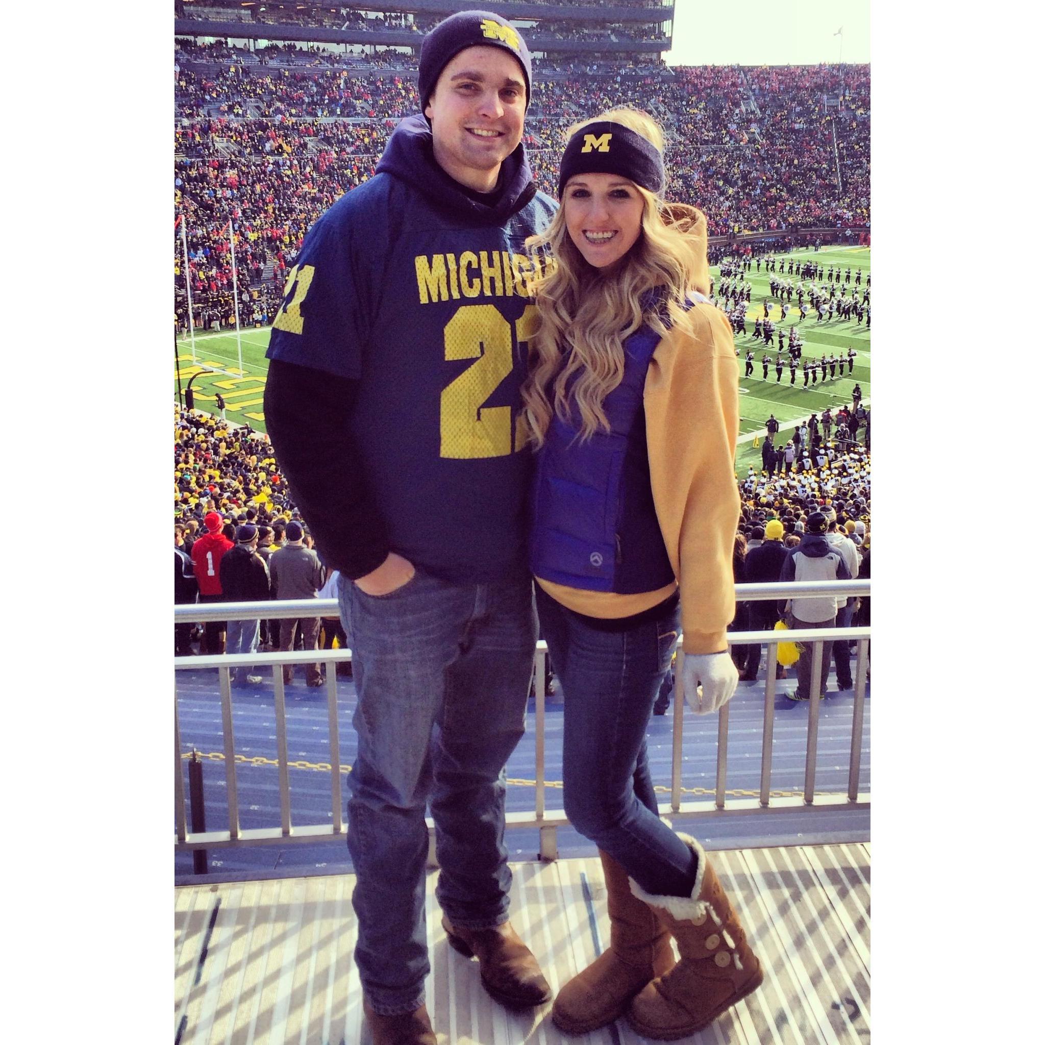 Michigan vs. Ohio State game in the Big House!