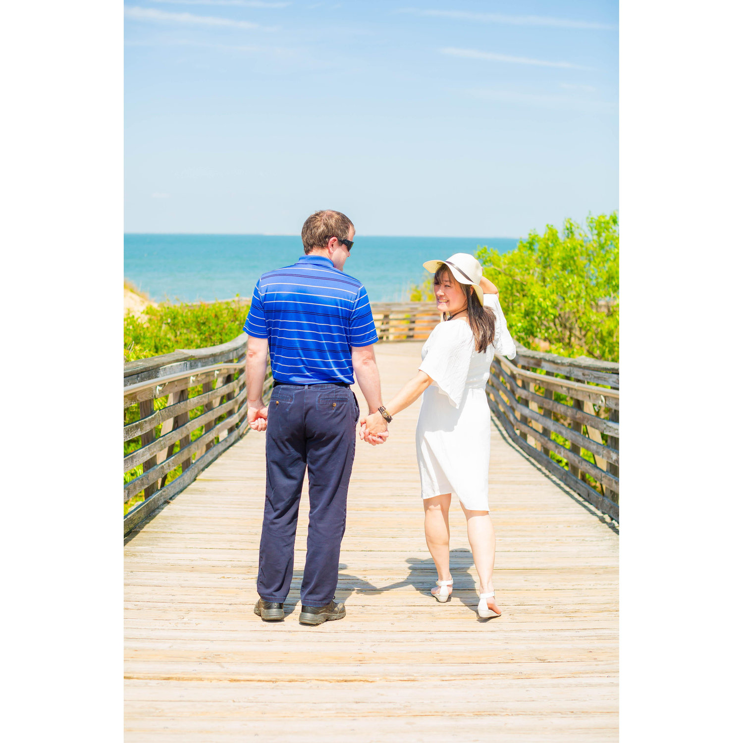 Engagement photos, May 2025. First Landing State Park
